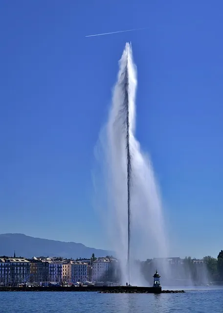 Free Water Jet Plume photo and picture
