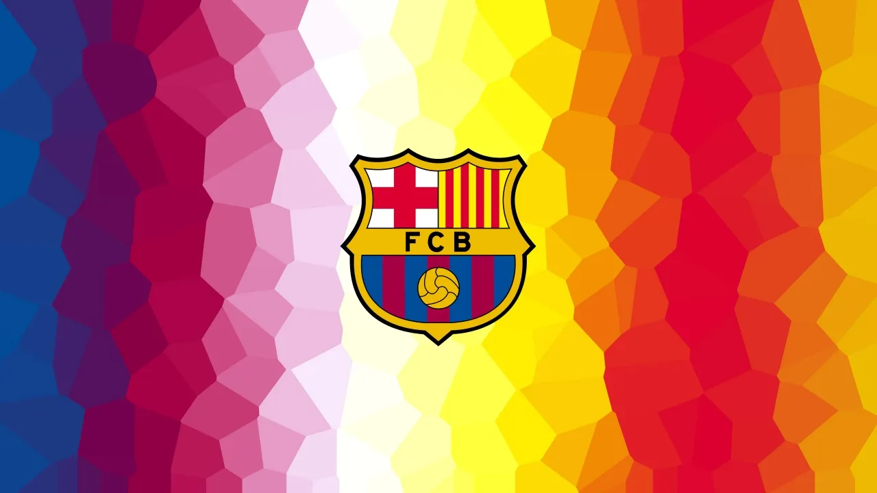 FC Barcelona, Mosaic, Gradient Abstract, FCB