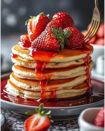 🍓 Strawberry Cheesecake Pancakes: A Decadent Breakfast Delight! 🥞 As someone who loves indulging in sweet treats, I was super excited to try this recipe for Strawberry Cheesecake Pancakes. These fluffy, creamy pancakes are the ultimate breakfast indulgenc