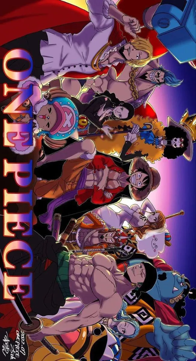 an anime poster with many different characters