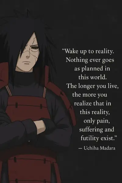 Madura Uchiha Words