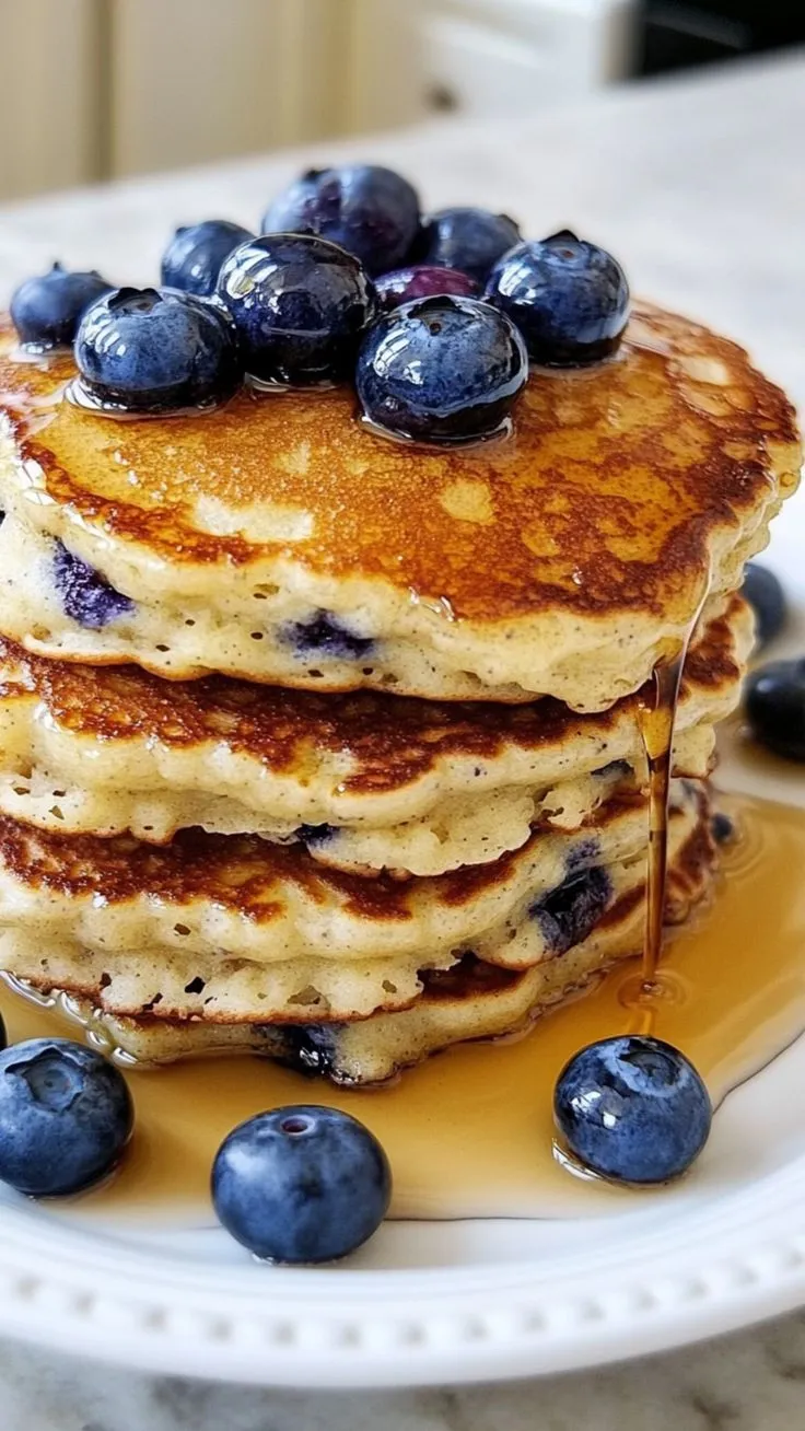 Fluffy Blueberry Pancakes That Taste Like Pure Joy