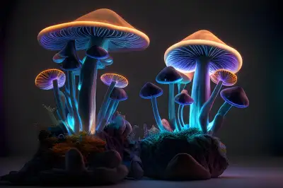 Free Mushroom 3D illustration and picture