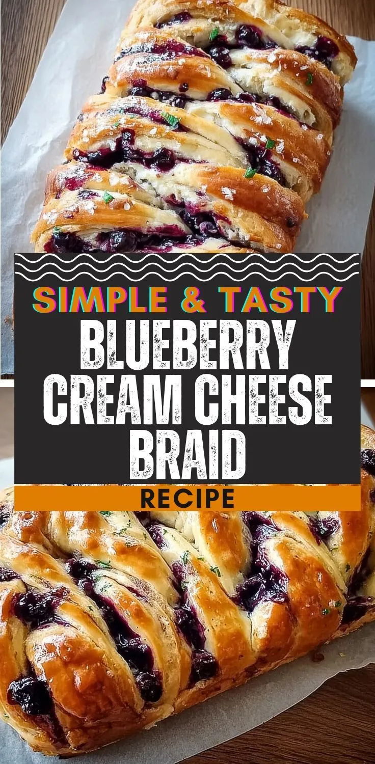 Blueberry Cream Cheese Braid