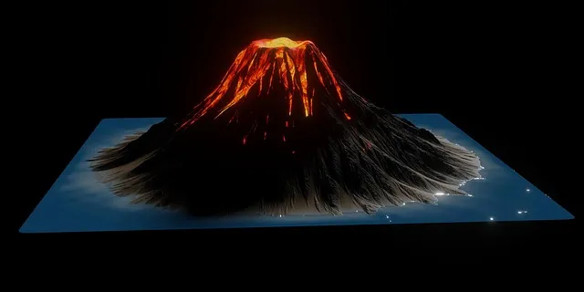 Free Volcano Lava photo and picture