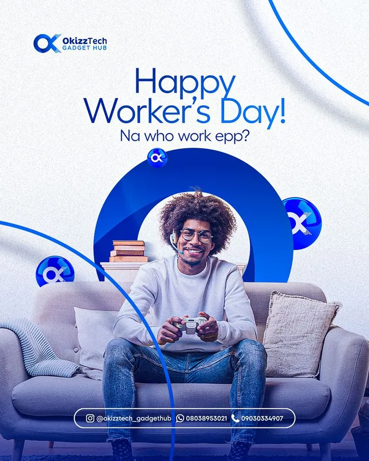 Happy Workers Day May 1 Flyer Design | Christian & Social Media Graphics
