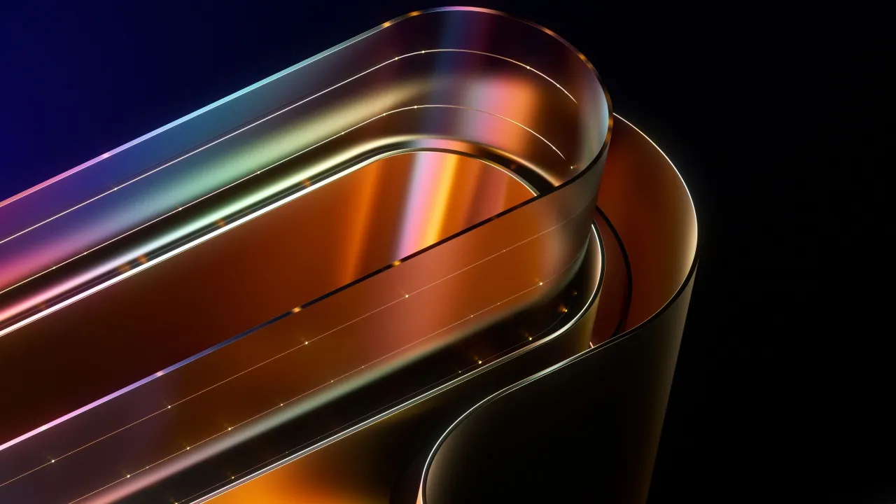Curves, Digital Art, Reflections, Glossy, Geometrical, Dynamic. Experiment