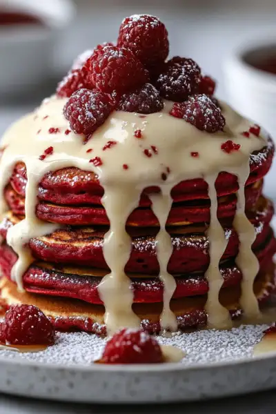 Easy Red Velvet Pancakes