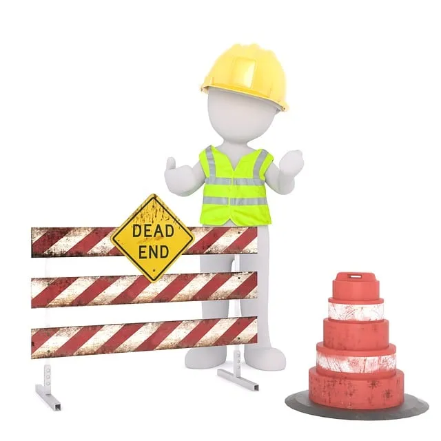 Free Construction Site Barrier illustration and picture