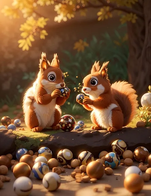Free Squirrels Forest illustration and picture