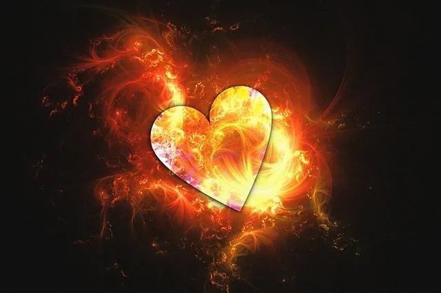 Free A Heart Fire illustration and picture