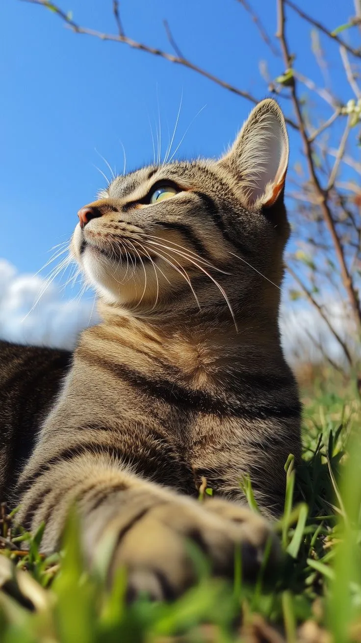 enjoy the sun!#dailycat #catvibesdaily #catoftheday #kittylove #ai #furryfriends #catlovers #purrfect #catlife #meowmonday #adorablecats #catlife #cutecats #cataddict #dailycatpic #everydaycat #catworld #catpeople #catcommunity #viralcats #catsofpinterest