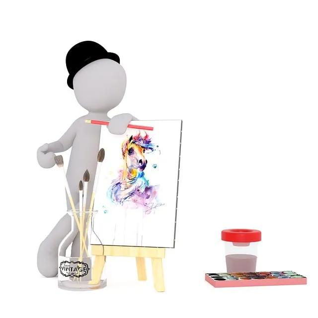 Free To Paint White Male illustration and picture