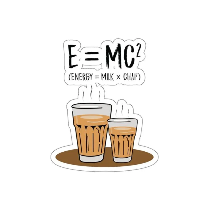 Chai Die-Cut Sticker | Chai Tea Sticker | Masala Chai | Desi Sticker | Chai Love | Water-Resistant Vinyl | Indoor Outdoor Use