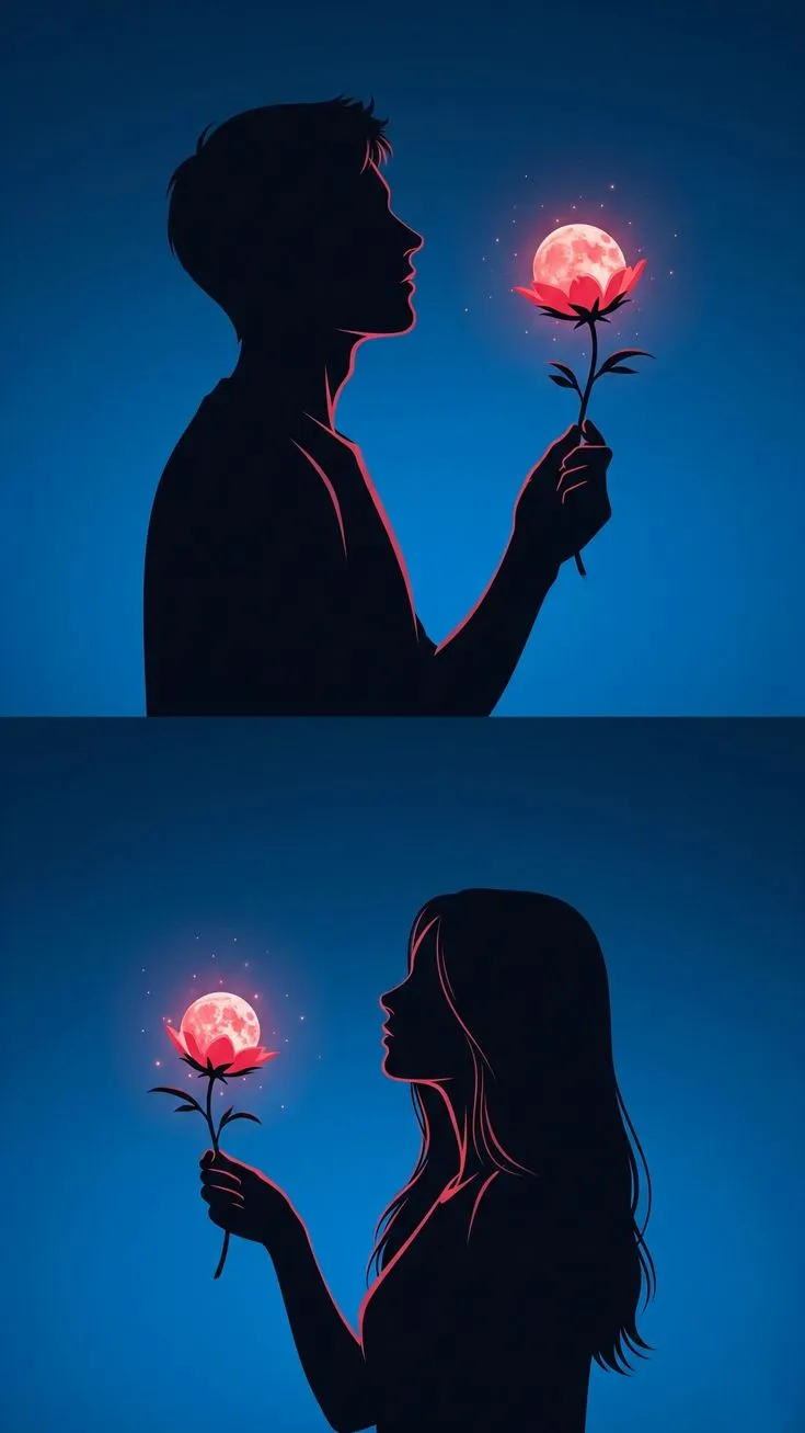 Under a pink moonlit sky ✨, love blossoms! Which image captures romance best? Let's chat in the comments! 👇❤️.... follow @ai.artists_1 for more ❤️.  #artoftheday#ArtoftheFuture#ai#art#anime#beauty #couplegoals#couplevibes #couple #lovetheme #romance