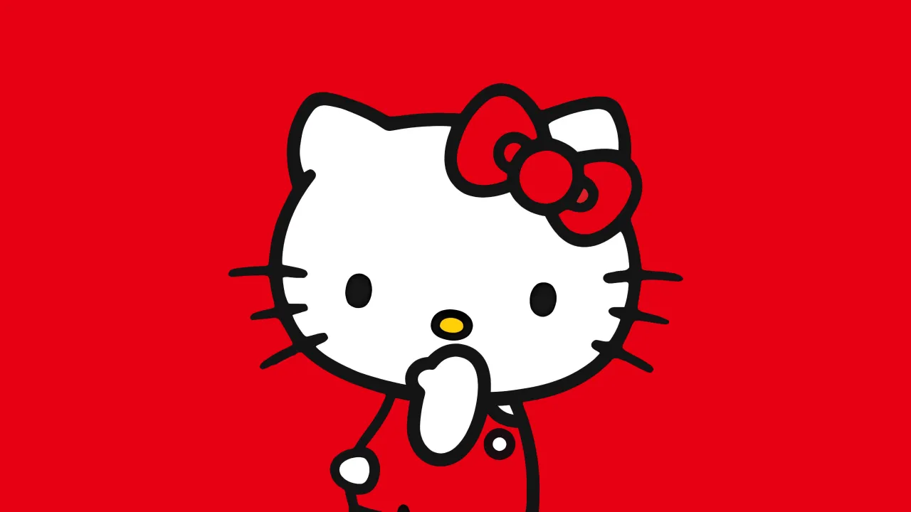 Hello Kitty, Nintendo Switch, Red background, Red aesthetic, Hello Kitty and Friends, 5K