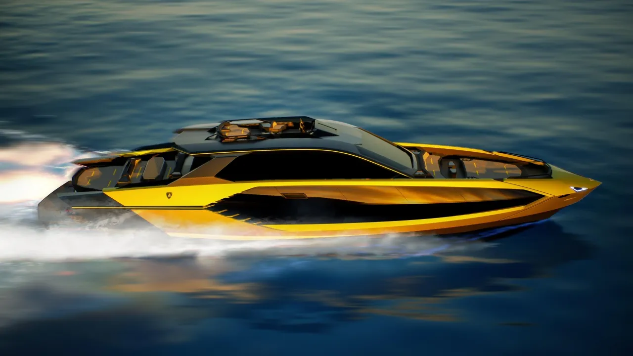 Tecnomar Lamborghini 101, Luxury yacht, Lamborghini, Speed boat