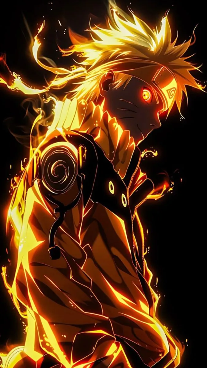 Naruto in 9 tails chakra mode