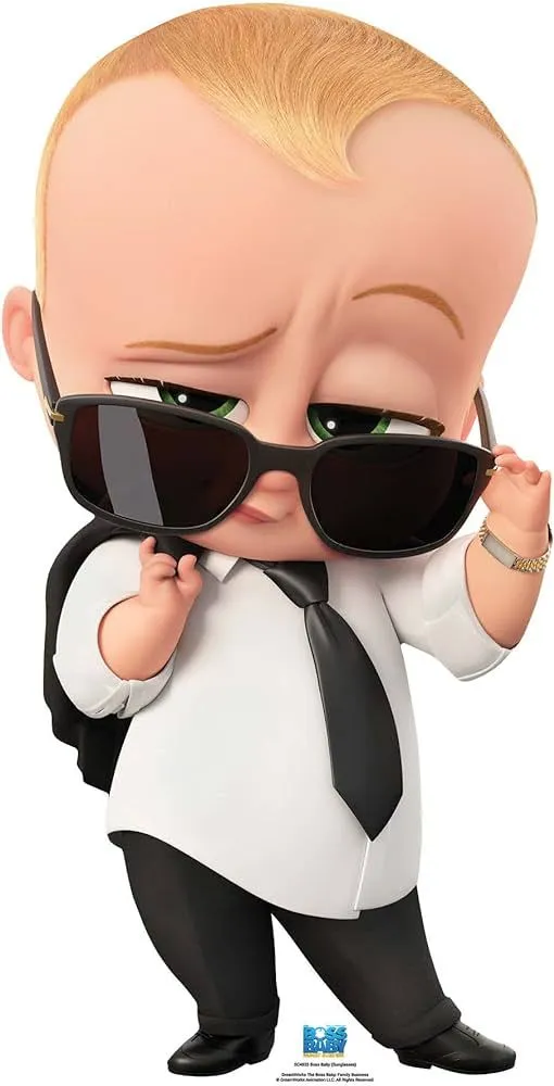 Amazon.com: STAR CUTOUTS SC4035 Theodore Lindsey Ted Templeton Jr. Official Boss Baby Family Business Cardboard Cutout, Small : Home &amp; Kitchen