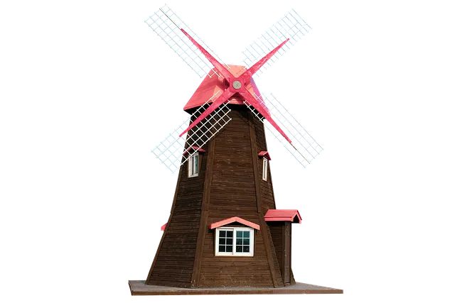 Free Windmill Building illustration and picture