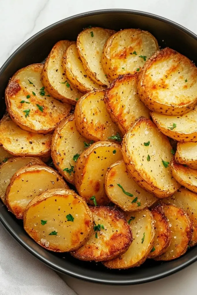 Air Fryer Sliced Potatoes