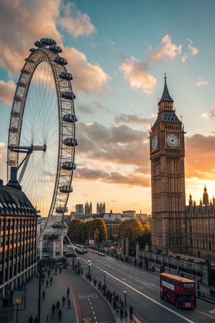 sunset view at london street | Luxora-Hub