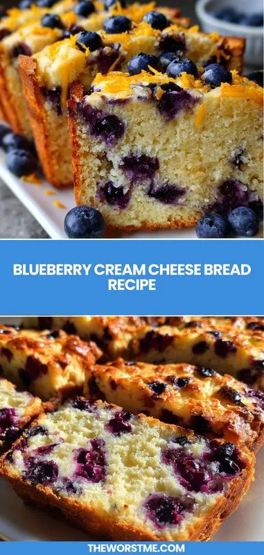 Irresistibly Delicious Blueberry Cream Cheese Bread Recipe You Need to Try!