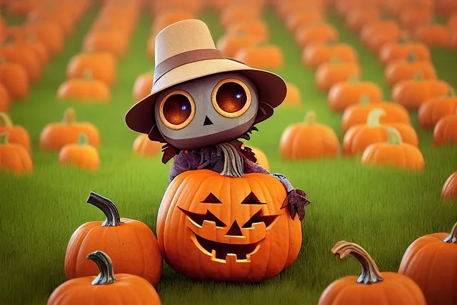 Free Halloween Scarecrow illustration and picture