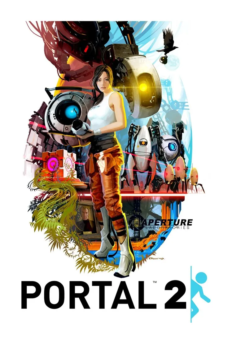 '70s-Style Portal 2 Poster