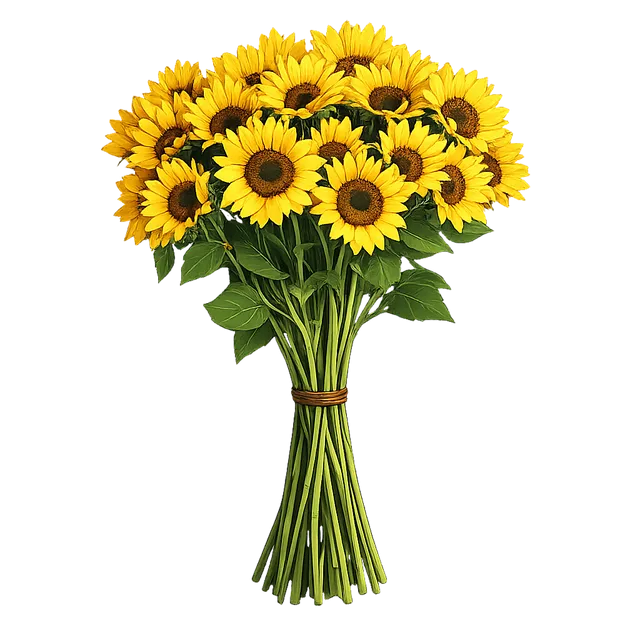 Free Sunflower Bouquet Floral Illustration vector and picture