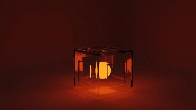 Free Glass Cube Glowing illustration and picture