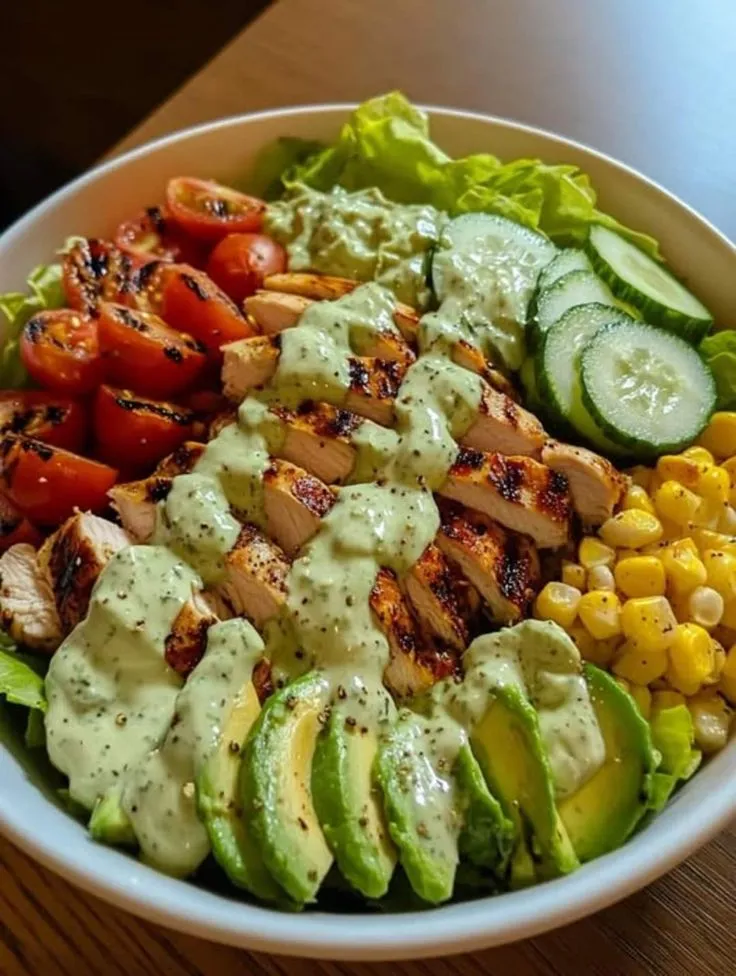 Quick &amp; Easy Family Recipes 😋🍟 | Grilled Chicken &amp; Avocado Salad Bowl 🥑 | Facebook