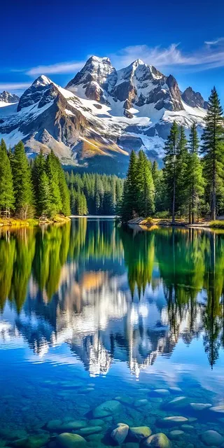 Free Ai Generated Lake illustration and picture