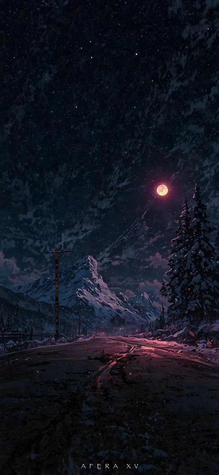 the night sky is full of stars and clouds