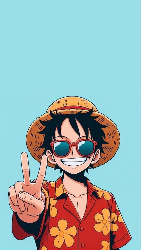 Luffy Peace Sign