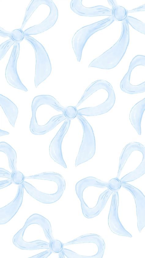 Blue Bows Pattern