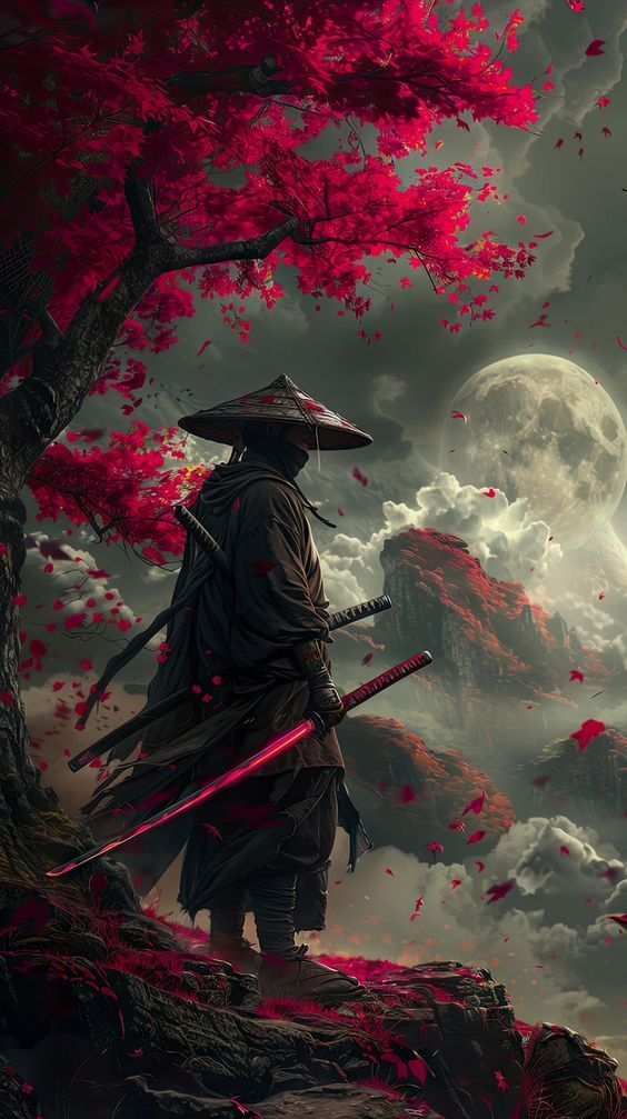 Samurai Red Moon